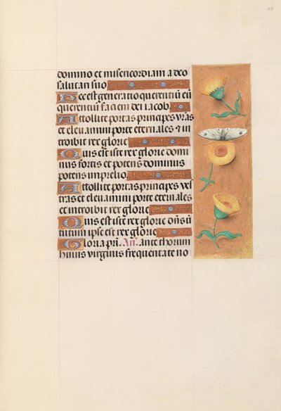 Hodiny královny Isabely Katolické, královny Španělska: Fol. 103r, c. 1500. od Master of the First Prayerbook of Maximillian
