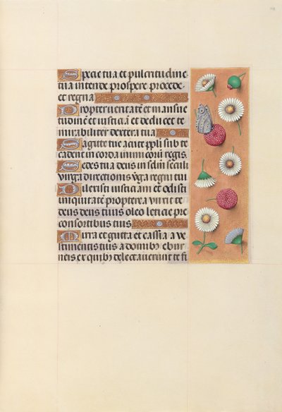 Hodiny královny Isabely Katolické, královny Španělska: Fol. 104r, c. 1500. od Master of the First Prayerbook of Maximillian