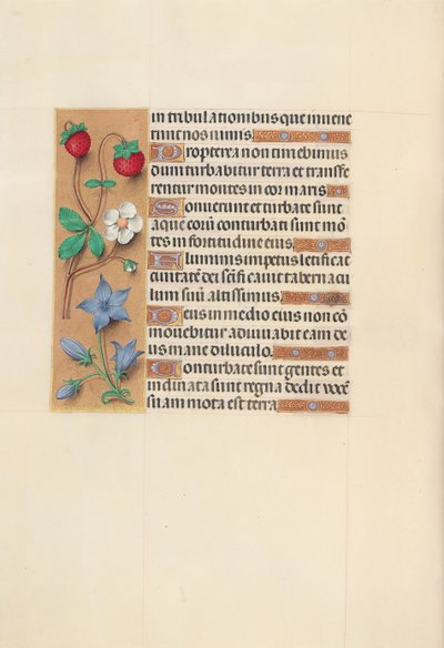 Hodiny královny Isabely Katolické, královny Španělska: Fol. 105 V, c. 1500. od Master of the First Prayerbook of Maximillian