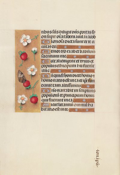 Hodiny královny Isabely Katolické, královny Španělska: Fol. 106v, c. 1500. od Master of the First Prayerbook of Maximillian