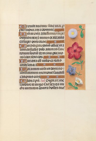Hodiny královny Isabely Katolické, královny Španělska: Fol. 109r, c. 1500. od Master of the First Prayerbook of Maximillian