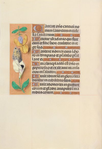 Hodiny královny Isabely Katolické, královny Španělska: Fol. 121v, c. 1500. od Master of the First Prayerbook of Maximillian