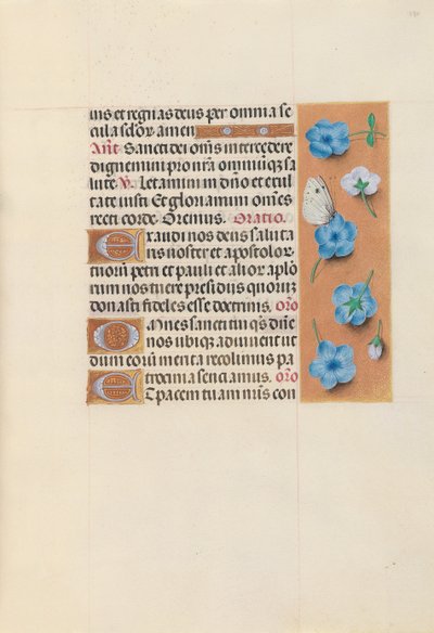 Hodiny královny Isabely Katolické, královny Španělska: Fol. 130r, c. 1500. od Master of the First Prayerbook of Maximillian