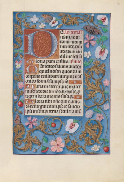 Hodiny španělské královny Isabely Katolické:  Fol. 132r od Master of the First Prayerbook of Maximillian