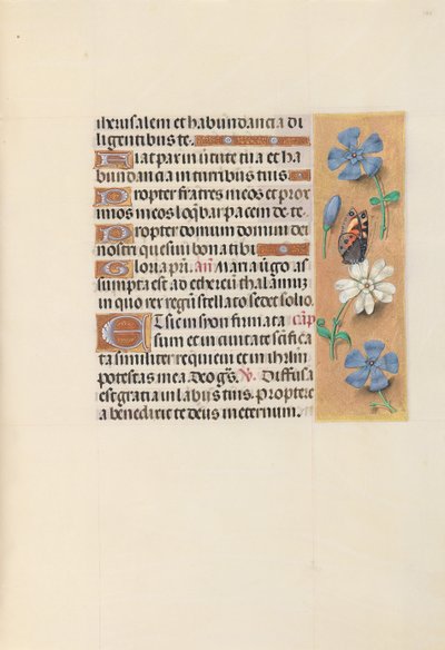 Hodiny královny Isabely Katolické, královny Španělska: Fol. 134r, c. 1500. od Master of the First Prayerbook of Maximillian