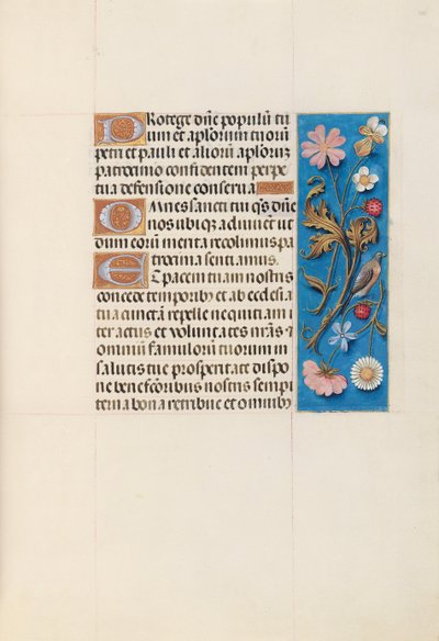 Hodiny královny Isabely Katolické, královny Španělska: Fol. 135r, c. 1500. od Master of the First Prayerbook of Maximillian