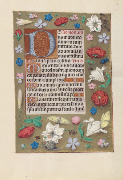 Hodiny královny Isabely Katolické, královny Španělska: Fol. 142r, c. 1500. od Master of the First Prayerbook of Maximillian