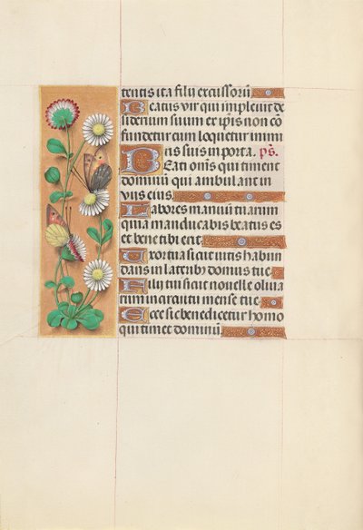 Hodiny královny Isabely Katolické, královny Španělska: Fol. 143v, c. 1500. od Master of the First Prayerbook of Maximillian
