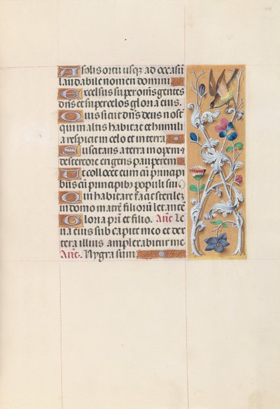 Hodiny královny Isabely Katolické, královny Španělska: Fol. 148r, c. 1500. od Master of the First Prayerbook of Maximillian