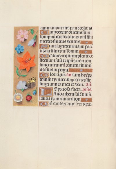 Hodiny královny Isabely Katolické, královny Španělska: Fol. 149v, c. 1500. od Master of the First Prayerbook of Maximillian