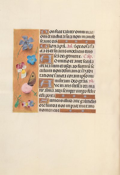 Hodiny královny Isabely Katolické, královny Španělska: Fol. 150V, c. 1500. od Master of the First Prayerbook of Maximillian