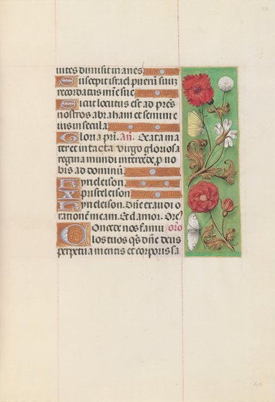 Hodiny královny Isabely Katolické, královny Španělska: Fol. 152r, c. 1500. od Master of the First Prayerbook of Maximillian