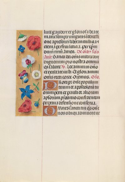 Hodiny královny Isabely Katolické, královny Španělska: Fol. 152v, c. 1500. od Master of the First Prayerbook of Maximillian