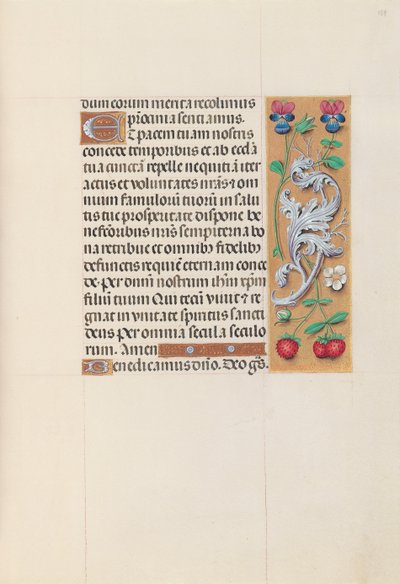 Hodiny královny Isabely Katolické, královny Španělska: Fol. 153r, c. 1500. od Master of the First Prayerbook of Maximillian