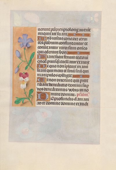 Hodiny královny Isabely Katolické, královny Španělska: Fol. 155v, c. 1500. od Master of the First Prayerbook of Maximillian
