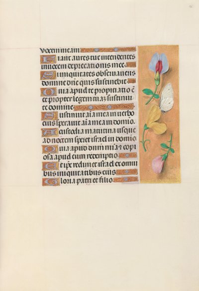 Hodiny královny Isabely Katolické, královny Španělska: Fol. 156r, c. 1500. od Master of the First Prayerbook of Maximillian