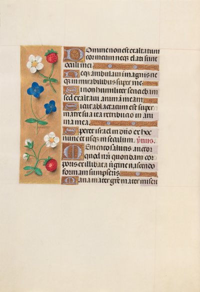 Hodiny královny Isabely Katolické, královny Španělska: Fol. 156v, c. 1500. od Master of the First Prayerbook of Maximillian