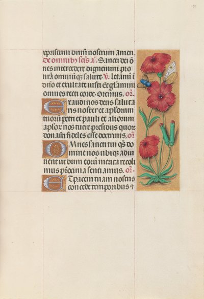 Hodiny královny Isabely Katolické, královny Španělska: Fol. 158r, c. 1500. od Master of the First Prayerbook of Maximillian