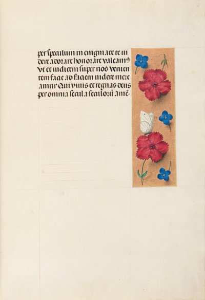 Hodiny královny Isabely Katolické, královny Španělska: Fol. 16r, c. 1500. od Master of the First Prayerbook of Maximillian
