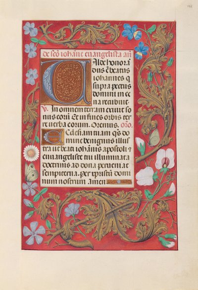 Hodiny královny Isabely Katolické, královny Španělska: Fol. 172r, c. 1500. od Master of the First Prayerbook of Maximillian