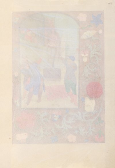Hodiny královny Isabely Katolické, královny Španělska: Fol. 177r, c. 1500. od Master of the First Prayerbook of Maximillian