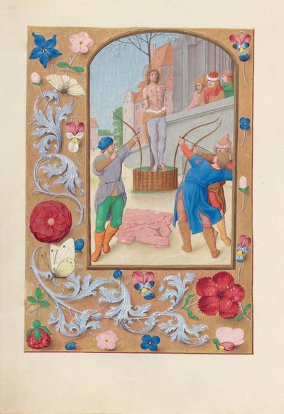 Hodiny královny Isabely Katolické, královny Španělska: Fol. 177v, sv. 1500. od Master of the First Prayerbook of Maximillian