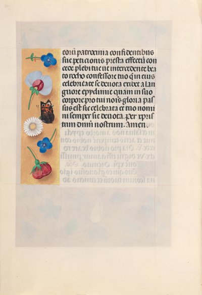 Hodiny královny Isabely Katolické, královny Španělska: Fol. 182v, c. 1500. od Master of the First Prayerbook of Maximillian