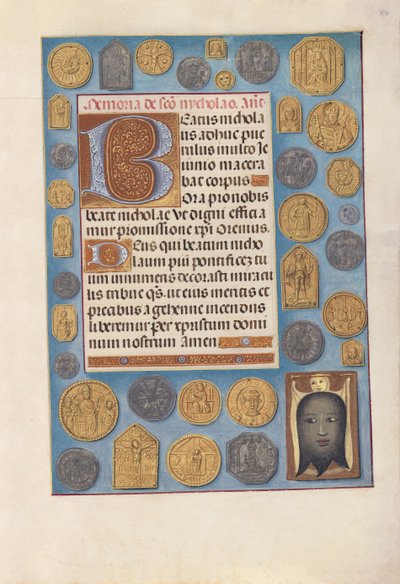 Hodiny královny Isabely Katolické, královny Španělska: Fol. 184r, c. 1500. od Master of the First Prayerbook of Maximillian