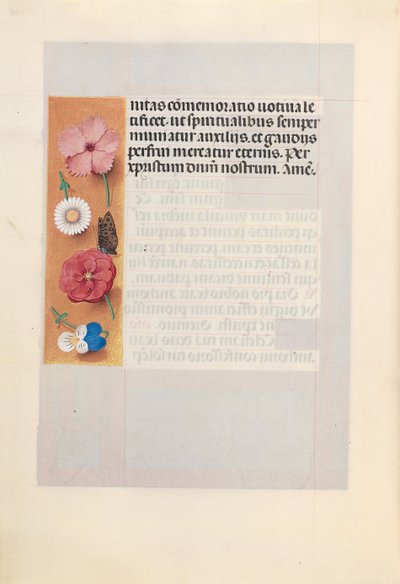 Hodiny královny Isabely Katolické, královny Španělska: Fol. 188v, c. 1500. od Master of the First Prayerbook of Maximillian