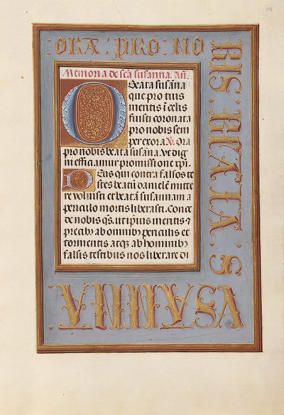 Hodiny královny Isabely Katolické, královny Španělska: Fol. 196r, c. 1500. od Master of the First Prayerbook of Maximillian