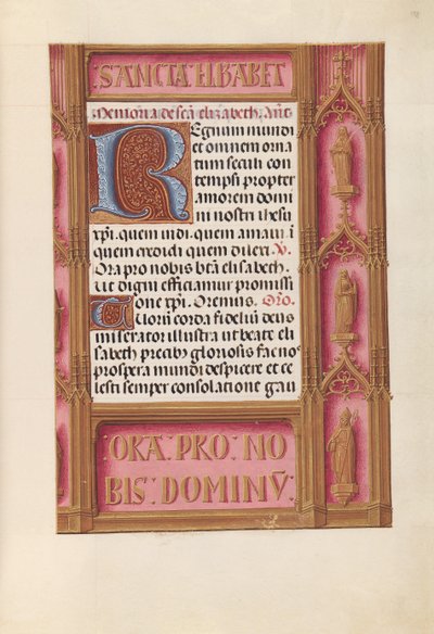 Hodiny královny Isabely Katolické, královny Španělska: Fol. 198r, c. 1500. od Master of the First Prayerbook of Maximillian