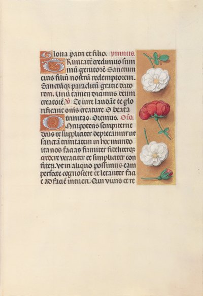 Hodiny královny Isabely Katolické, královny Španělska: Fol. 19r, c. 1500. od Master of the First Prayerbook of Maximillian