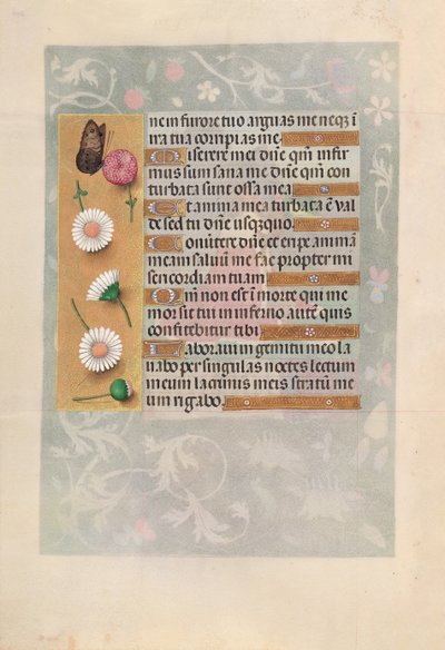 Hodiny královny Isabely Katolické, královny Španělska: Fol. 200V, c. 1500. od Master of the First Prayerbook of Maximillian