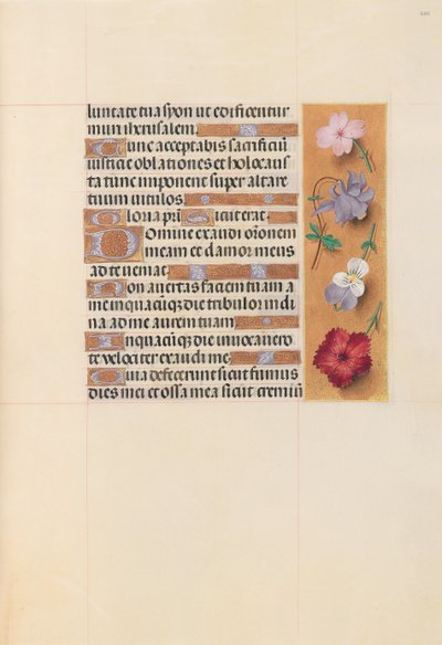 Hodiny královny Isabely Katolické, královny Španělska: Fol. 206r, c. 1500. od Master of the First Prayerbook of Maximillian