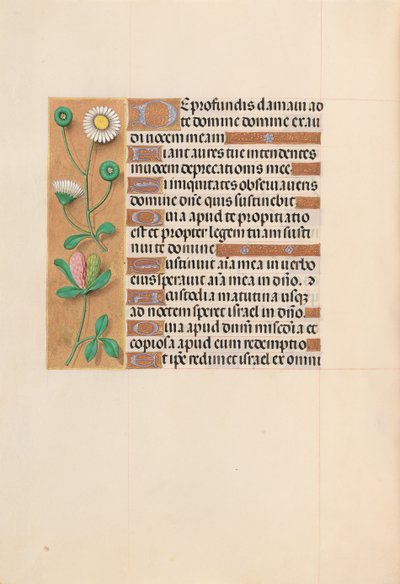 Hodiny královny Isabely Katolické, královny Španělska: Fol. 208v, c. 1500. od Master of the First Prayerbook of Maximillian