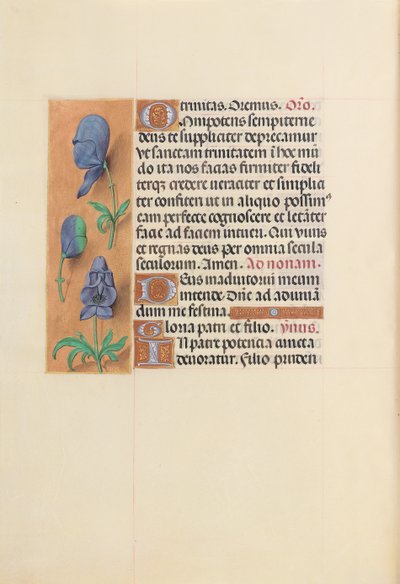 Hodiny královny Isabely Katolické, královny Španělska: Fol. 20v, c. 1500. od Master of the First Prayerbook of Maximillian