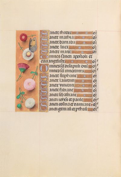 Hodiny královny Isabely Katolické, královny Španělska: Fol. 211v, c. 1500. od Master of the First Prayerbook of Maximillian