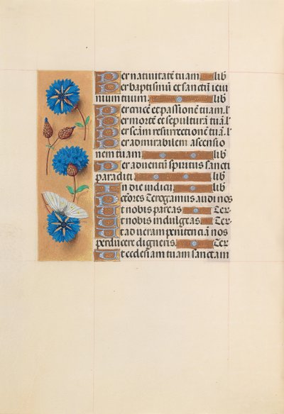 Hodiny královny Isabely Katolické, královny Španělska: Fol. 213v, c. 1500. od Master of the First Prayerbook of Maximillian