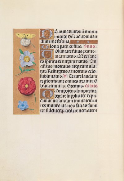 Hodiny královny Isabely Katolické, královny Španělska: Fol. 21v, c. 1500. od Master of the First Prayerbook of Maximillian