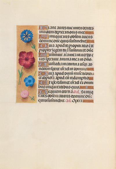 Hodiny královny Isabely Katolické, královny Španělska: Fol. 222v, c. 1500. od Master of the First Prayerbook of Maximillian