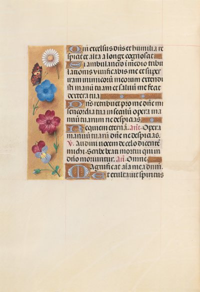 Hodiny královny Isabely Katolické, královny Španělska: Fol. 223v, c. 1500. od Master of the First Prayerbook of Maximillian