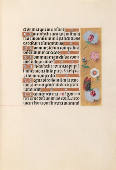 Hodiny královny Isabely Katolické, královny Španělska: Fol. 225r, c. 1500. od Master of the First Prayerbook of Maximillian