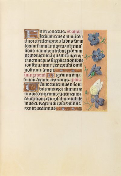 Hodiny královny Isabely Katolické, královny Španělska: Fol. 226r, c. 1500. od Master of the First Prayerbook of Maximillian
