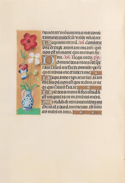 Hodiny královny Isabely Katolické, královny Španělska: Fol. 229v, c. 1500. od Master of the First Prayerbook of Maximillian