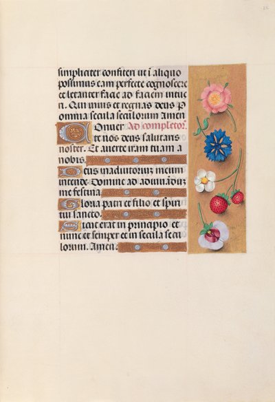 Hodiny královny Isabely Katolické, královny Španělska: Fol. 22r, c. 1500. od Master of the First Prayerbook of Maximillian