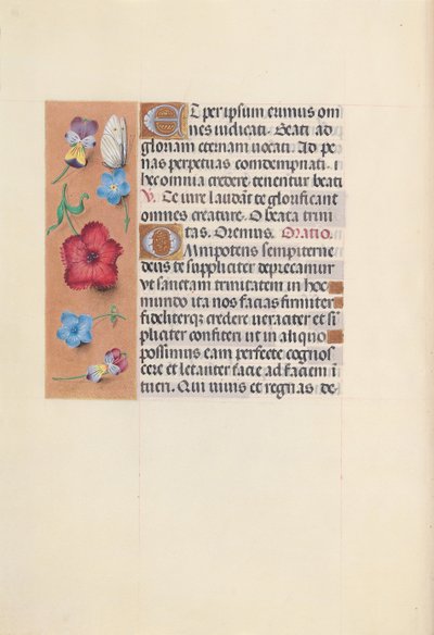 Hodiny královny Isabely Katolické, královny Španělska: Fol. 22V, c. 1500. od Master of the First Prayerbook of Maximillian