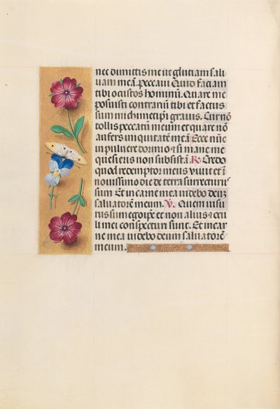 Hodiny královny Isabely Katolické, královny Španělska: Fol. 231v, c. 1500. od Master of the First Prayerbook of Maximillian