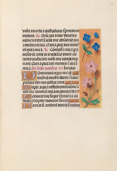 Hodiny královny Isabely Katolické, královny Španělska: Fol. 233r, c. 1500. od Master of the First Prayerbook of Maximillian
