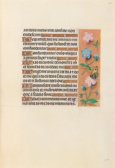 Hodiny královny Isabely Katolické, královny Španělska: Fol. 234r, c. 1500. od Master of the First Prayerbook of Maximillian