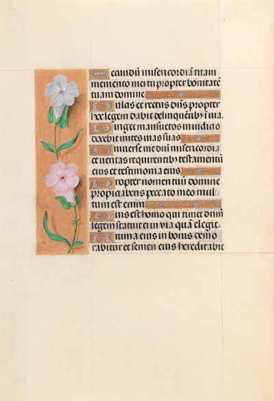 Hodiny královny Isabely Katolické, královny Španělska: Fol. 234v, c. 1500. od Master of the First Prayerbook of Maximillian